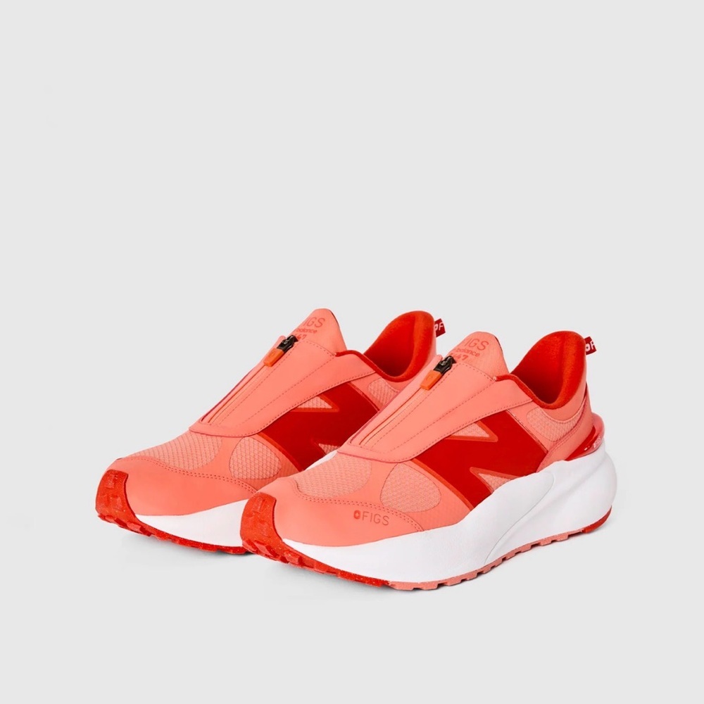 Figs/New Balance Women’s Coral Slip-On Zipper Sneakers